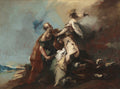 The Sacrifice of Isaac by Francesco Guardi (Italian, 1712–1793) - Classic Art canvas print