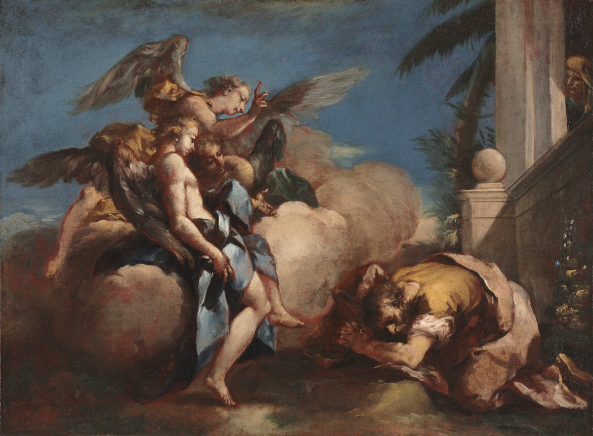 The Angels Appearing to Abraham by Francesco Guardi (Italian, 1712–1793) - Classic Art canvas print