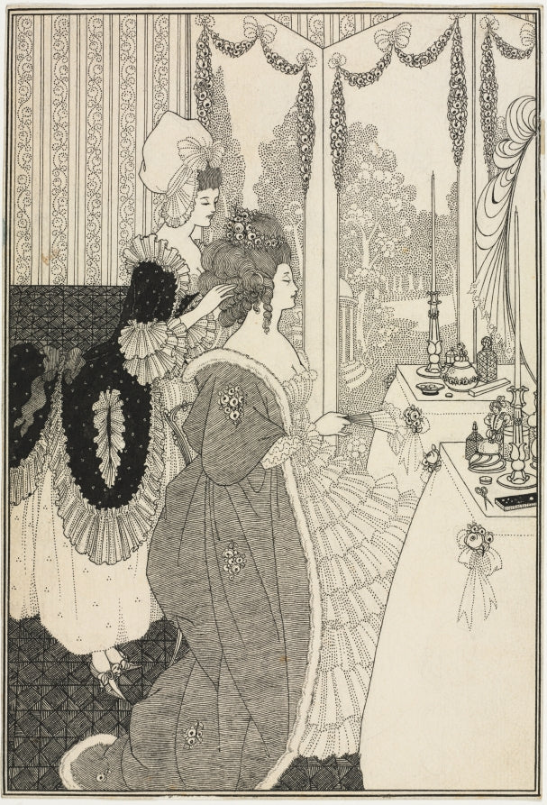 The Toilet, from The Rape of the Lock by Alexander Pope by Aubrey Beardsley (British, 1872–1898) - Classic Art canvas print