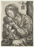 The Virgin Seated at the Foot of a Tree by Jan Gossaert (Flemish, c. 1475/78–1532) - Classic Art canvas print