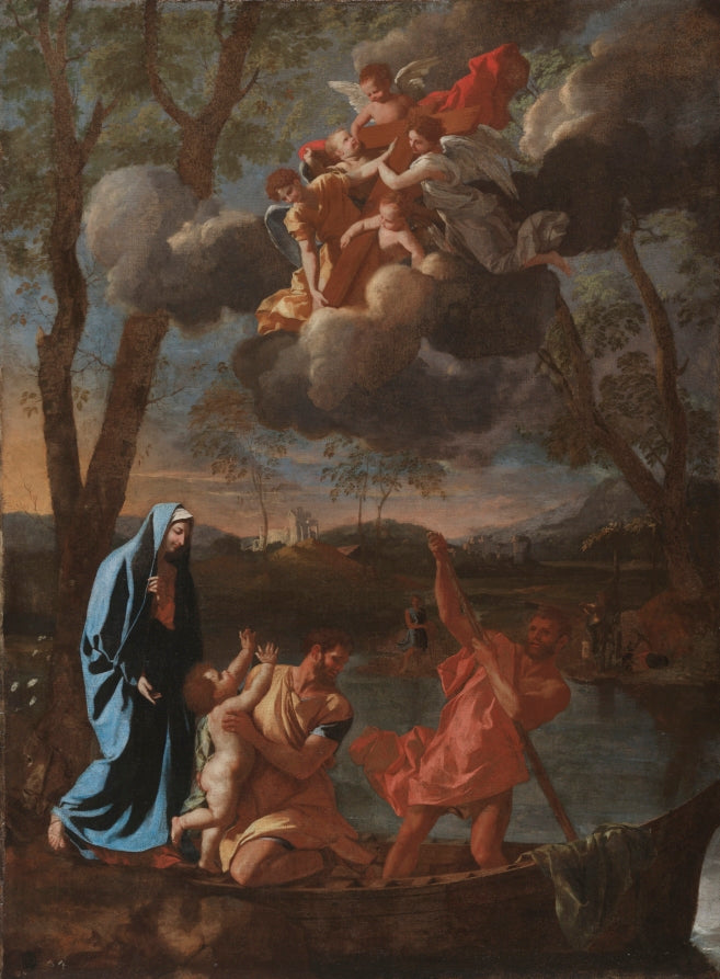 The Return of the Holy Family to Nazareth by Nicolas Poussin (French, 1594–1665) - Classic Art canvas print
