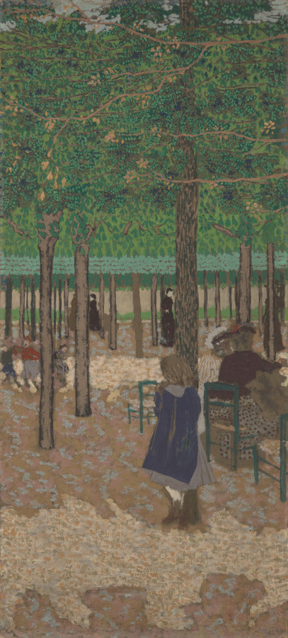 Under the Trees from The Public Gardens by Édouard Vuillard (French, 1868–1940) - Classic Art canvas print