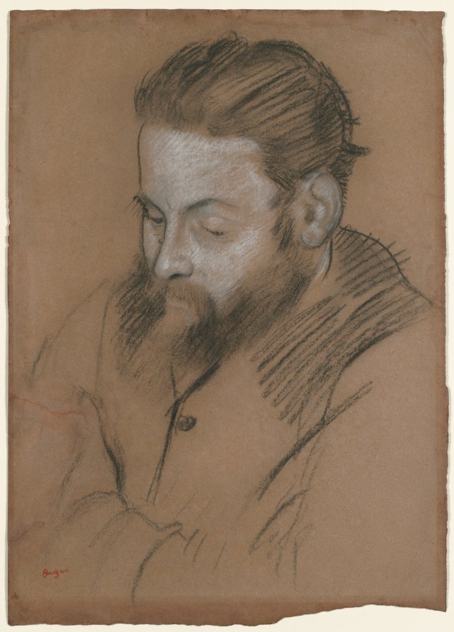 Diego Martelli by Edgar Degas (French, 1834–1917) - Impressionist canvas print