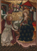 The Annunciation by Jaume Ferrer the Younger (Spanish, Catalonia died c. 1460/70) - Classic Art canvas print