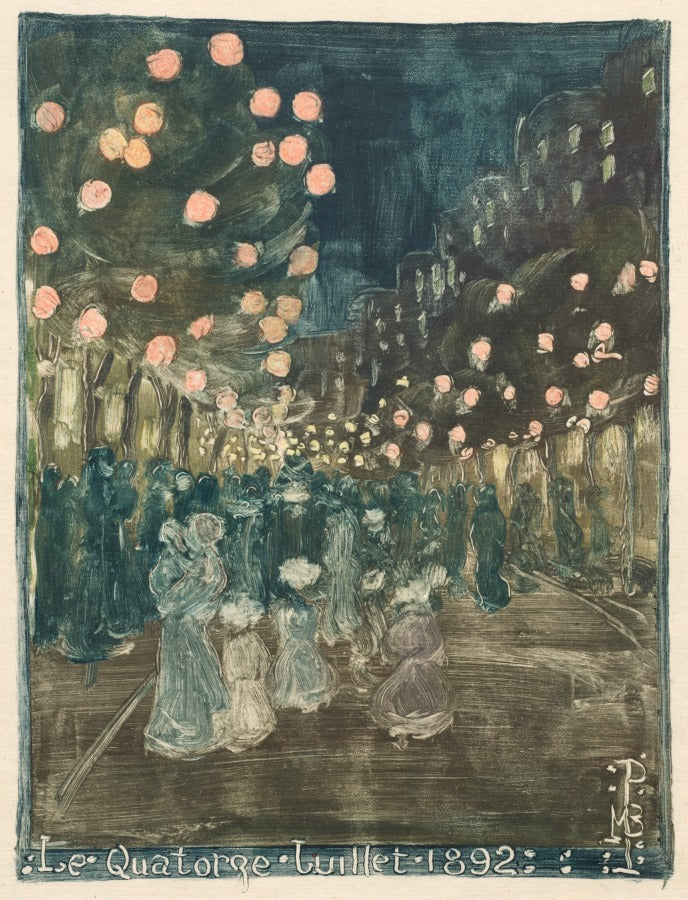 Bastille Day by Maurice Prendergast (American, born Newfoundland [now Canada], 1858–1924) - Classic Art canvas print