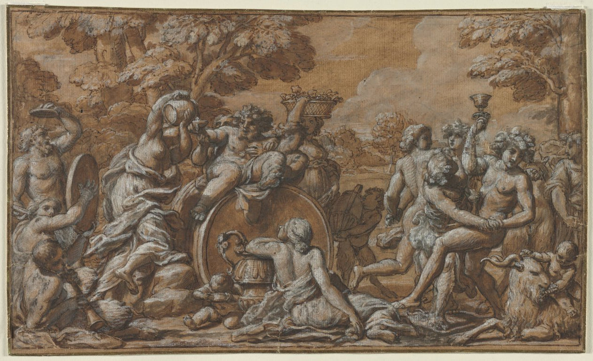 Bacchanal by Pietro da Cortona (Italian, 1596–1669) - Classic Art canvas print