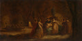 A Woodland Fte by Adolphe Monticelli (French, 1824–1886) - Classic Art canvas print