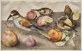 Still Life with Birds and Fruit by Giovanna Garzoni (Italian, 1600–1670) - Classic Art canvas print