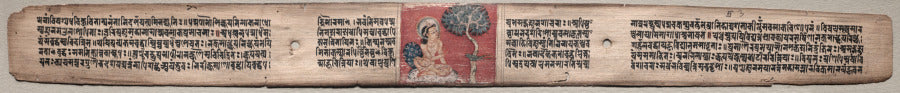 Sudhana and a parrot, folio 20 recto from a Gandavyuha-sutra Scripture of the Supreme Array by  - Classic Art canvas print