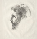 Pierre Bonnard by Odilon Redon (French, 1840–1916) - Symbolist canvas print