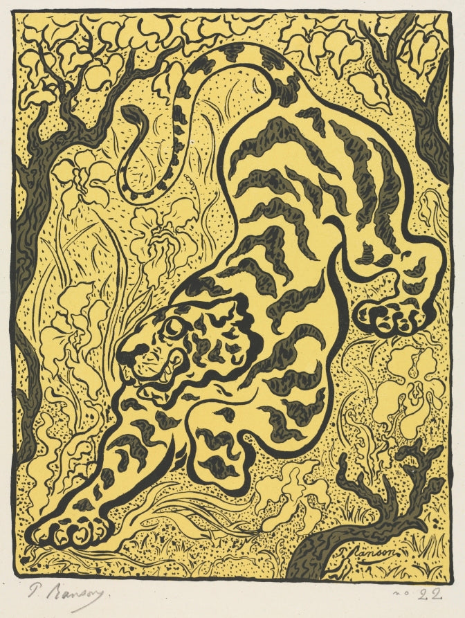 Tiger in the Jungle by Paul Elie Ranson (French, 1862–1909) - Classic Art canvas print