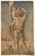 Saint Christopher by Andrea Mantegna (Italian, about 1431–1506) - Classic Art canvas print