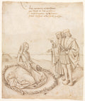 A Lady with Three Suitors by  - Classic Art canvas print