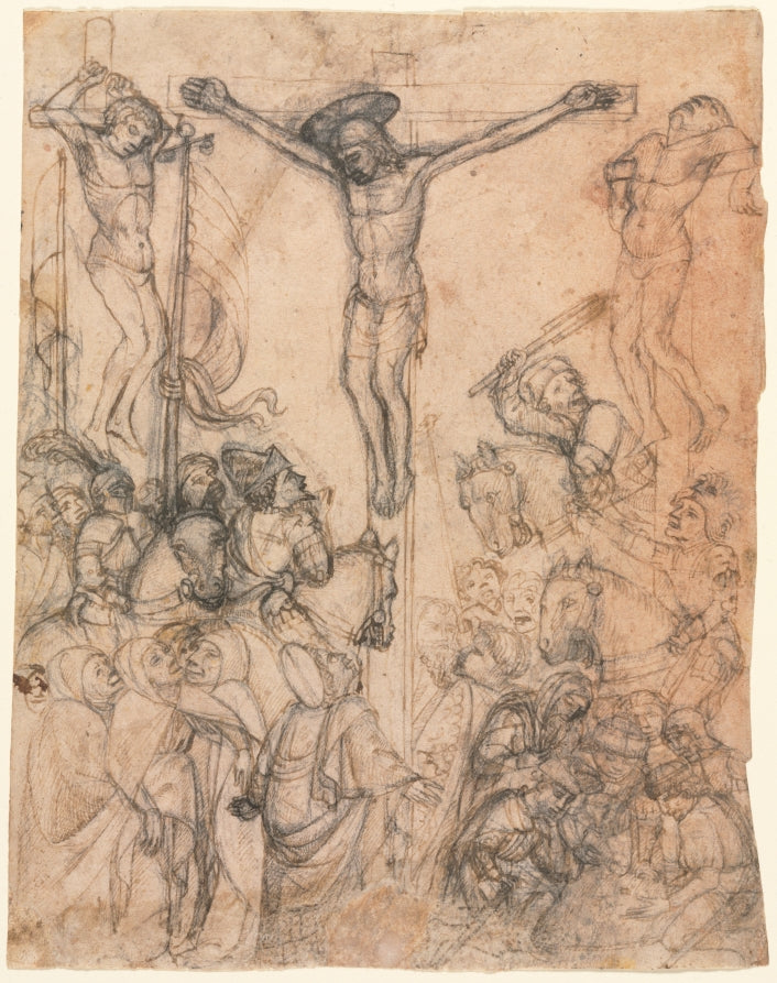 Crucifixion with the Two Thieves by  - Classic Art canvas print