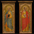 Standing Saint and Saint in Red Cloak pair by  - Classic Art canvas print
