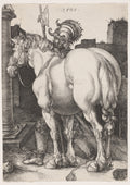 The Large Horse by Albrecht Dürer (German, 1471–1528) - Classic Art canvas print