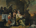 Vintage Scene by Le Nain (French) - Classic Art canvas print