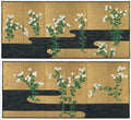 Chrysanthemums by a Stream by Ogata Kōrin (Japanese, 1658–1716) - Classic Art canvas print
