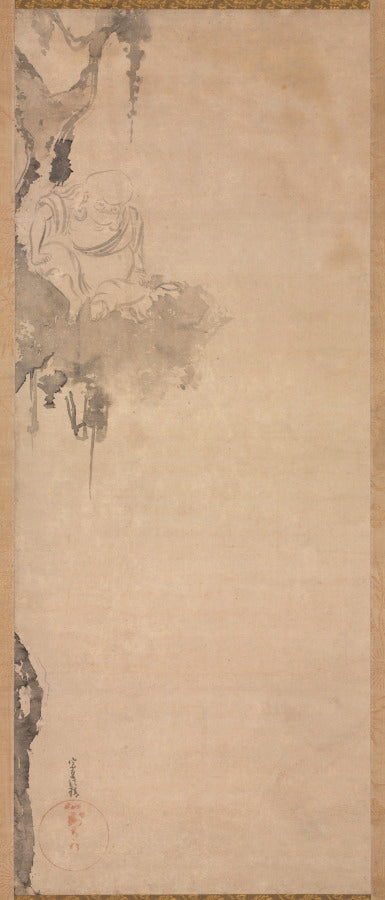 The Bird's Nest Patriarch by Tawaraya Sōtatsu (Japanese, c. 1570–c. 1640) - Classic Art canvas print