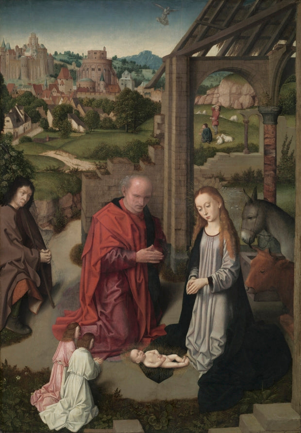 The Nativity by Gerard David (Netherlandish, 1450/60–1523) - Classic Art canvas print