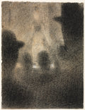 At the Concert Parisien by Georges Seurat (French, 1859–1891) - Pointillist canvas print