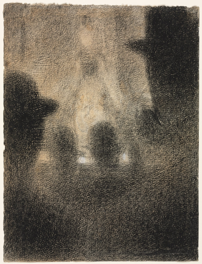 At the Concert Parisien by Georges Seurat (French, 1859–1891) - Pointillist canvas print