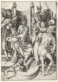 The Passion  Christ Before Pilate by Martin Schongauer (German, c. 1450–1491) - Classic Art canvas print