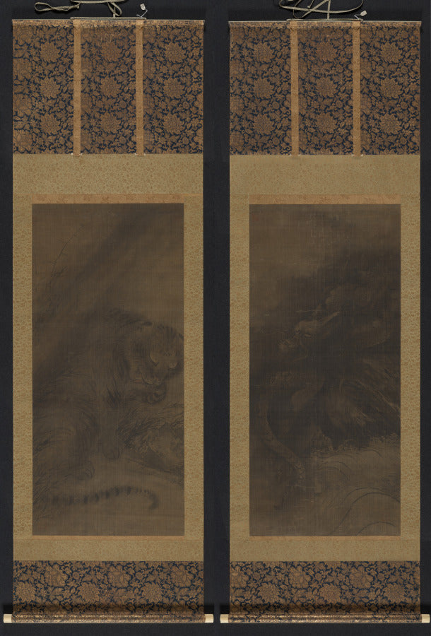 Dragon Tiger by Fachang Muqi (Chinese, 1220–1280) - Classic Art canvas print
