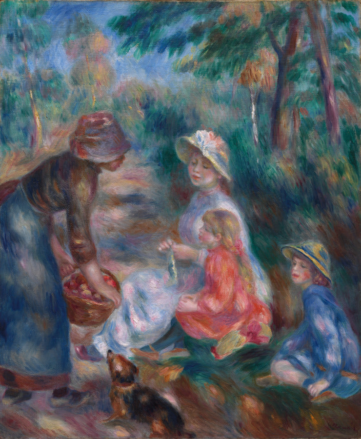 The Apple Seller by Pierre-Auguste Renoir (French, 1841–1919) - Impressionist canvas print