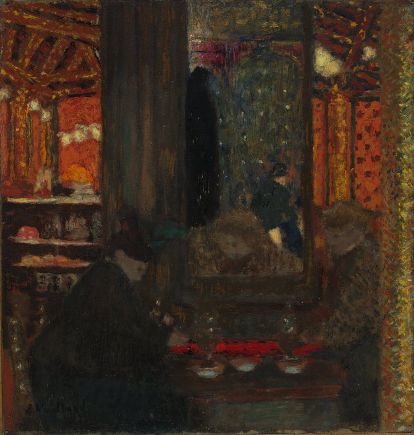 At the Caf by Édouard Vuillard (French, 1868–1940) - Classic Art canvas print