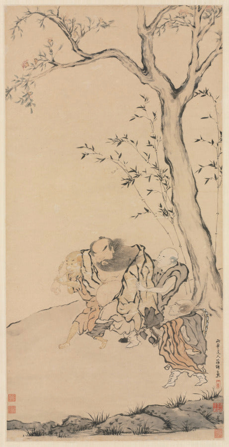 Zhong Kui Supported by Ghosts by Luo Ping (Chinese, 1733–1799) - Classic Art canvas print