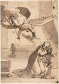 The Annunciation by Luca Cambiaso (Italian, 1527–1585) - Classic Art canvas print