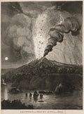 Eruption of Mount Aetna in 1669 by Thomas Sutherland (British, 1785–1838) - Classic Art canvas print