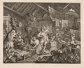 Strolling Actresses Dressing in a Barn by William Hogarth (British, 1697–1764) - Classic Art canvas print