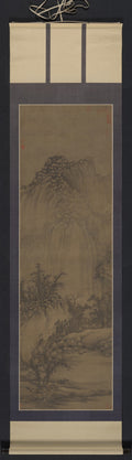 Buddhist Retreat by Stream and Mountains by Juran (Chinese, active 960–985) - Classic Art canvas print