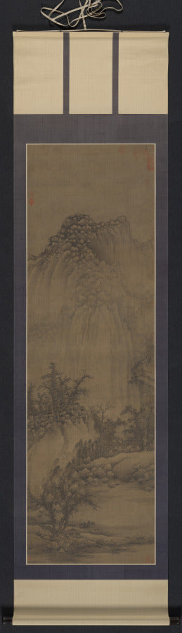 Buddhist Retreat by Stream and Mountains by Juran (Chinese, active 960–985) - Classic Art canvas print