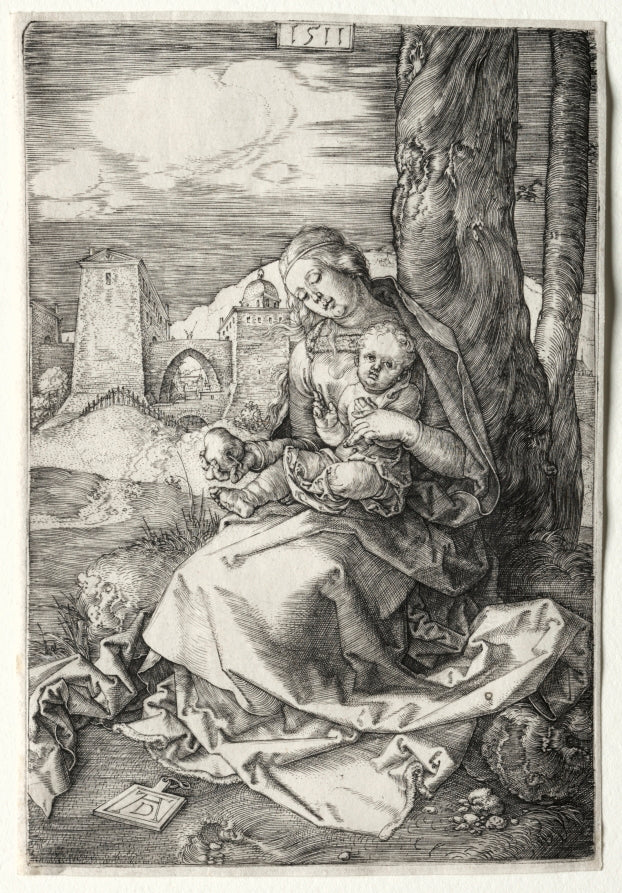 The Virgin and Child with the Pear by Albrecht Dürer (German, 1471–1528) - Classic Art canvas print