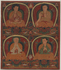Four seated Masters by  - Classic Art canvas print