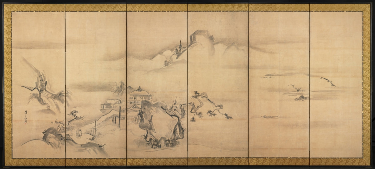 Eight Views of the Xiao and Xiang Rivers by Watanabe Shikō (Japanese, 1683–1755) - Classic Art canvas print