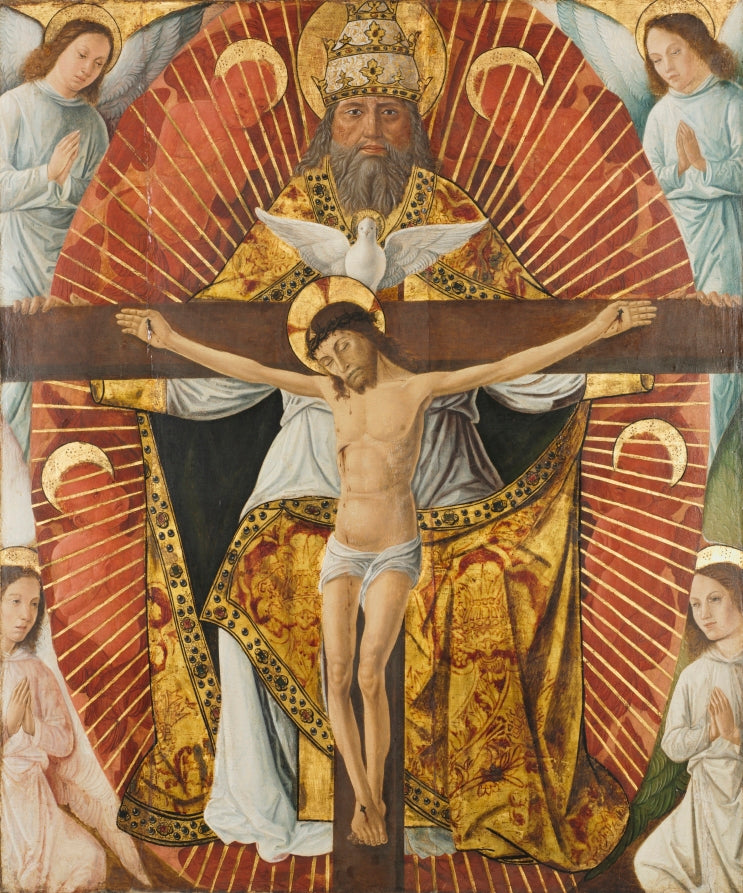 The Trinity by Laurent Girardin (French, 1478) - Classic Art canvas print