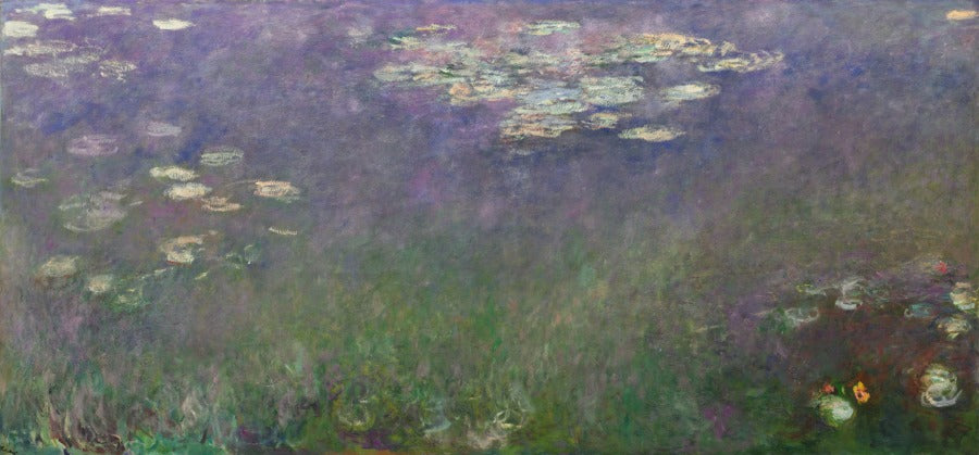 Water Lilies Agapanthus by Claude Monet (French, 1840–1926) - Impressionist canvas print