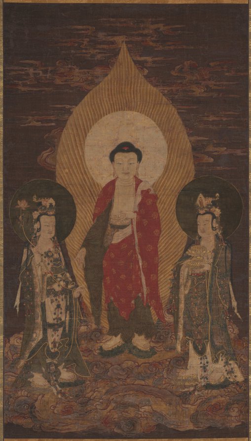Amitbha Triad by  - Classic Art canvas print