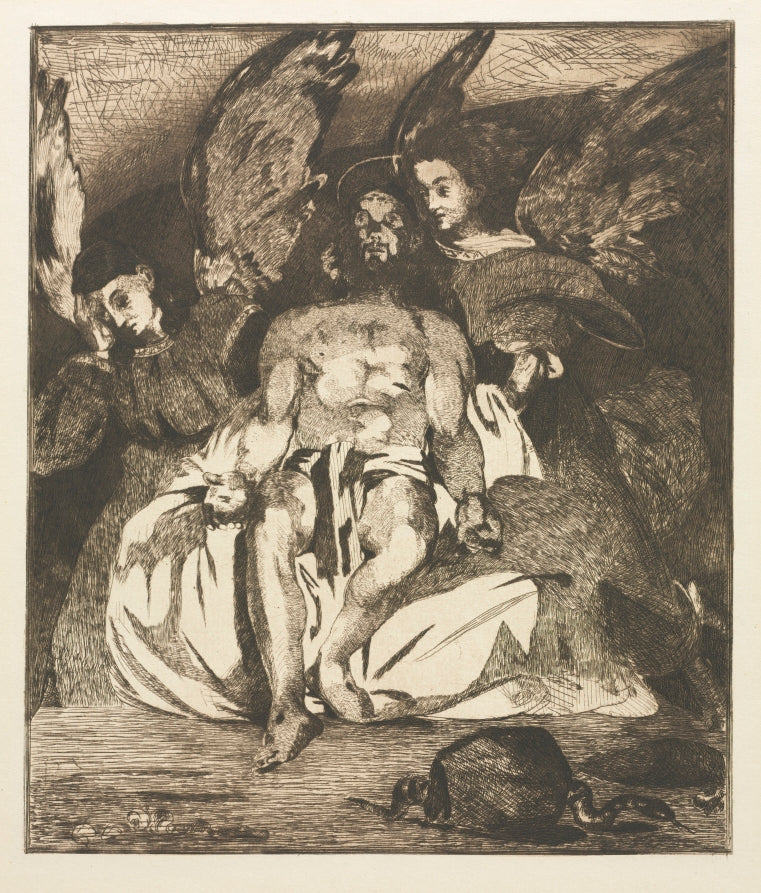 The Dead Christ with Angels by Édouard Manet (French, 1832–1883) - Impressionist canvas print