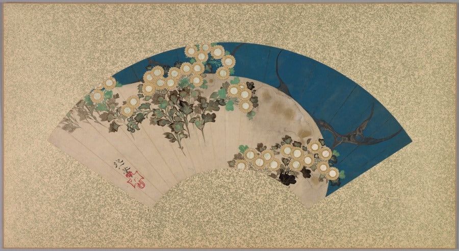 Chrysanthemums by the Water by Sakai Hōitsu (Japanese, 1761–1828) - Classic Art canvas print