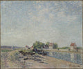 Saint-Mamms, Loing Canal by Alfred Sisley (French, 1840–1899) - Classic Art canvas print