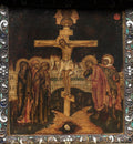 Portable Triptych Icon The Crucifixion by  - Classic Art canvas print