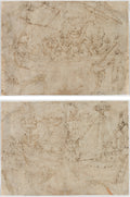 Navicella recto Two Drawings of Ships verso by Parri Spinelli (Italian, 1387–c. 1453) - Classic Art canvas print