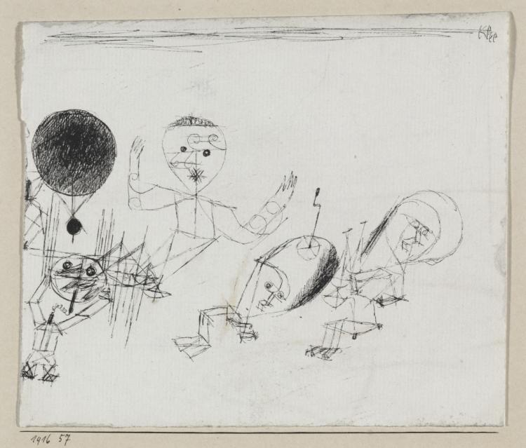 With the Dot by Paul Klee (German, 1879–1940) - Abstract canvas print