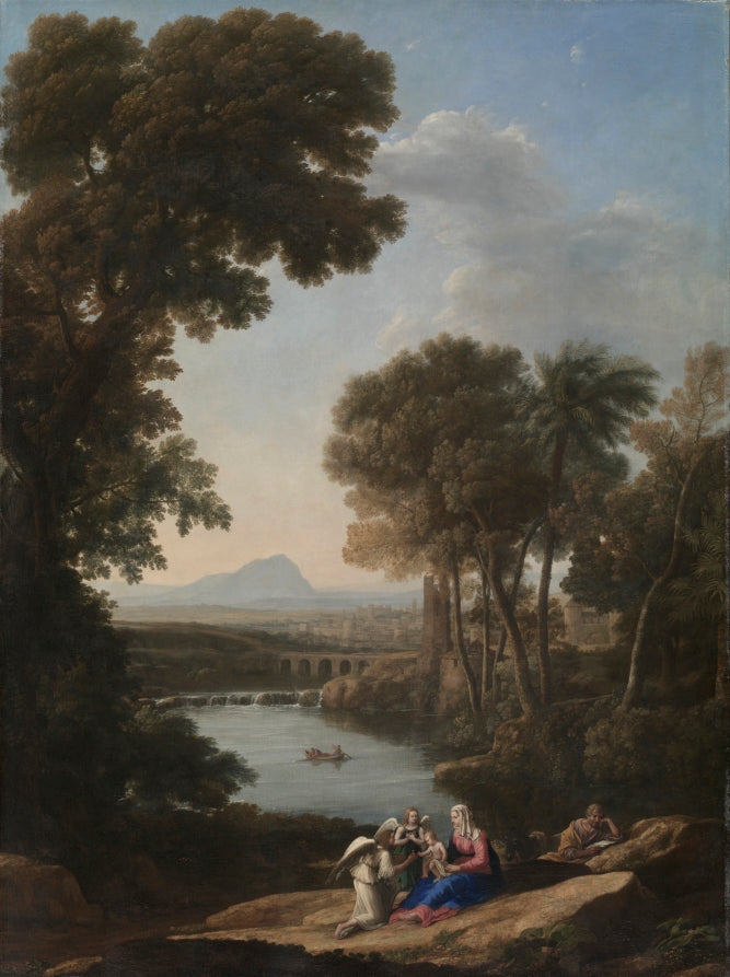 Rest on the Flight into Egypt by Claude Lorrain (French, 1604–1682) - Classic Art canvas print