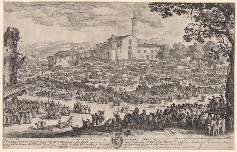 The Fair at Impruneta by Jacques Callot (French, 1592–1635) - Classic Art canvas print